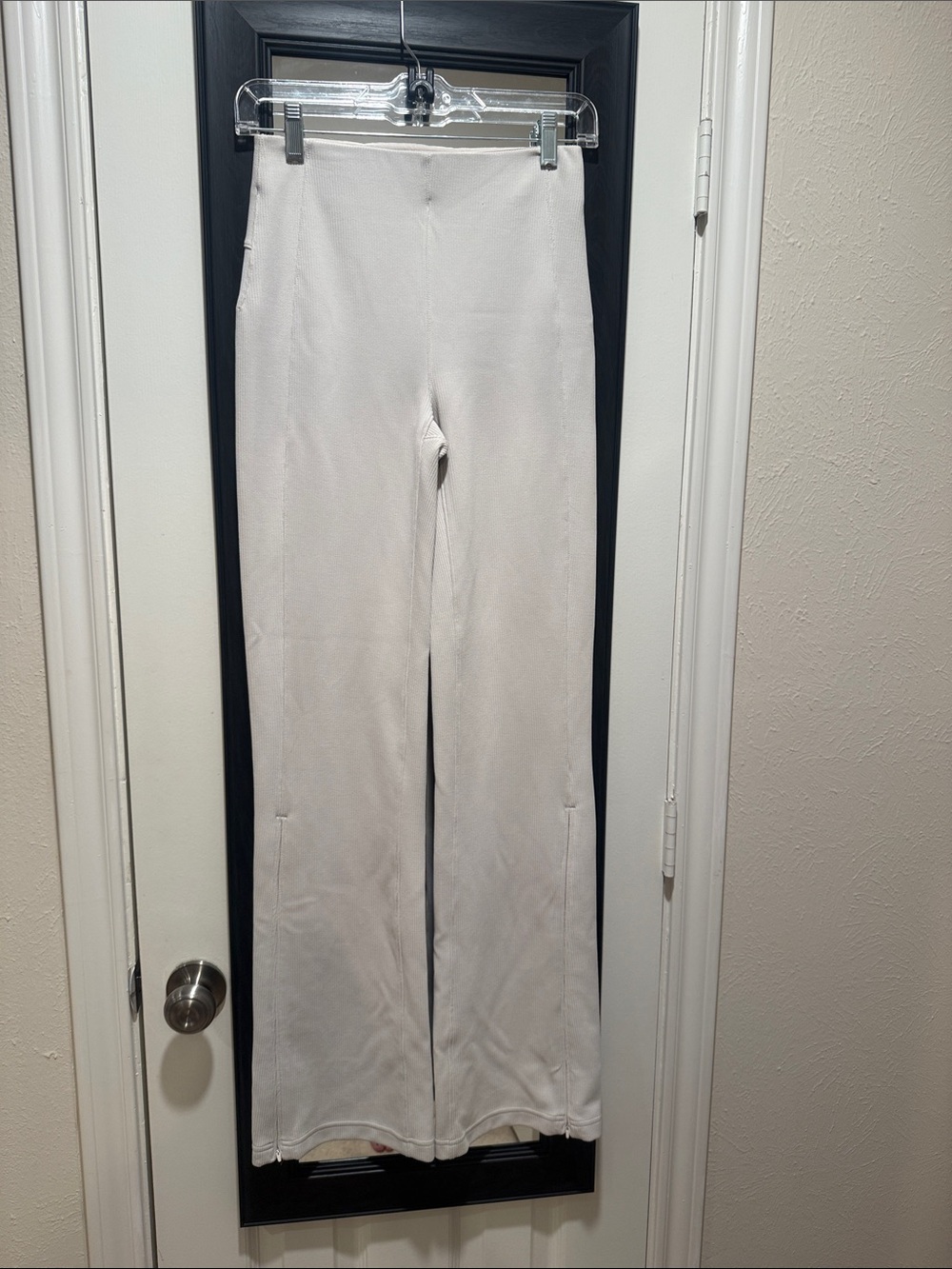 lululemon athletica Cream Wide-Leg High-Rise Pants
